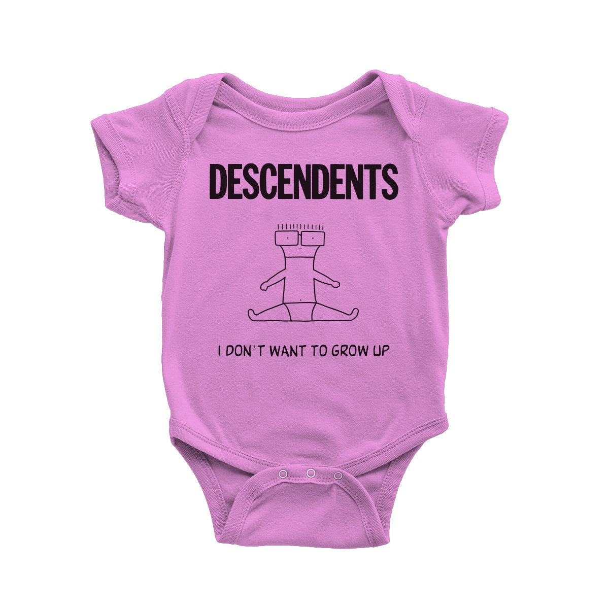 I Don't Want To Grow Up Onesie (Pink)