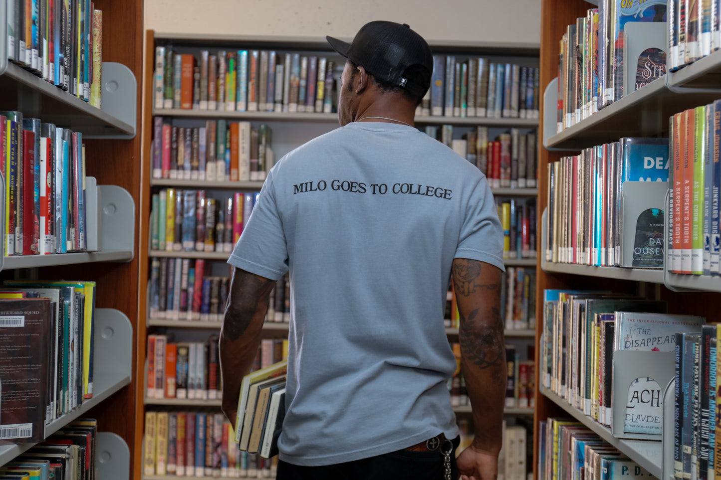 Milo Goes To College T-Shirt (Granite)