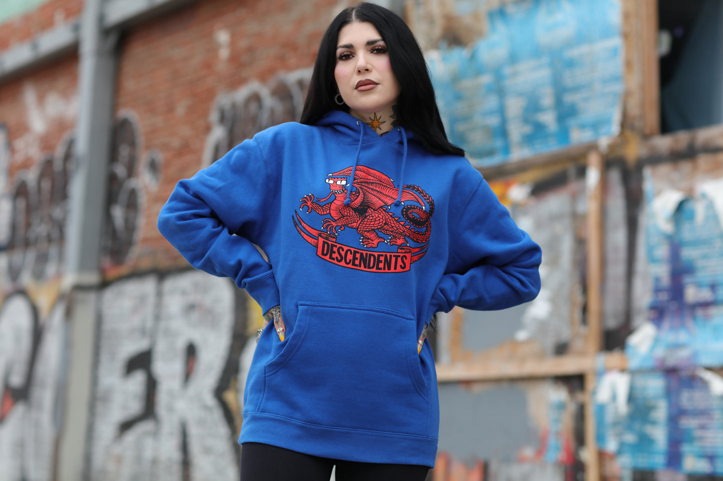 Dragon Pullover Hoodie (Royal)