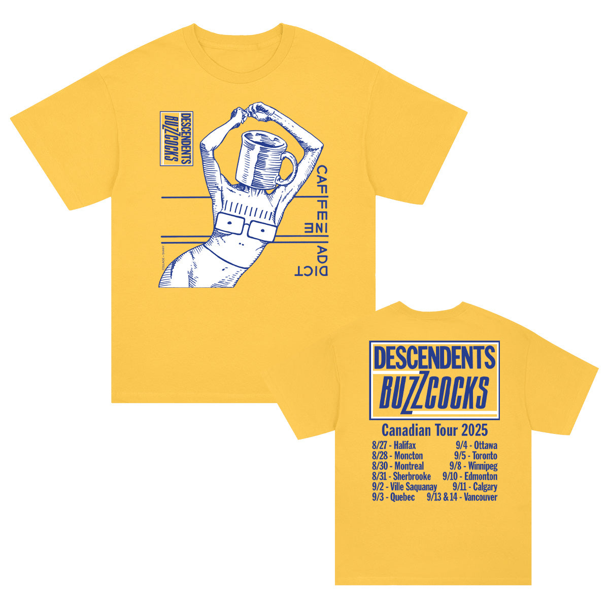 Buzzcocks 2025 Canadian Tour T-Shirt (Daisy)