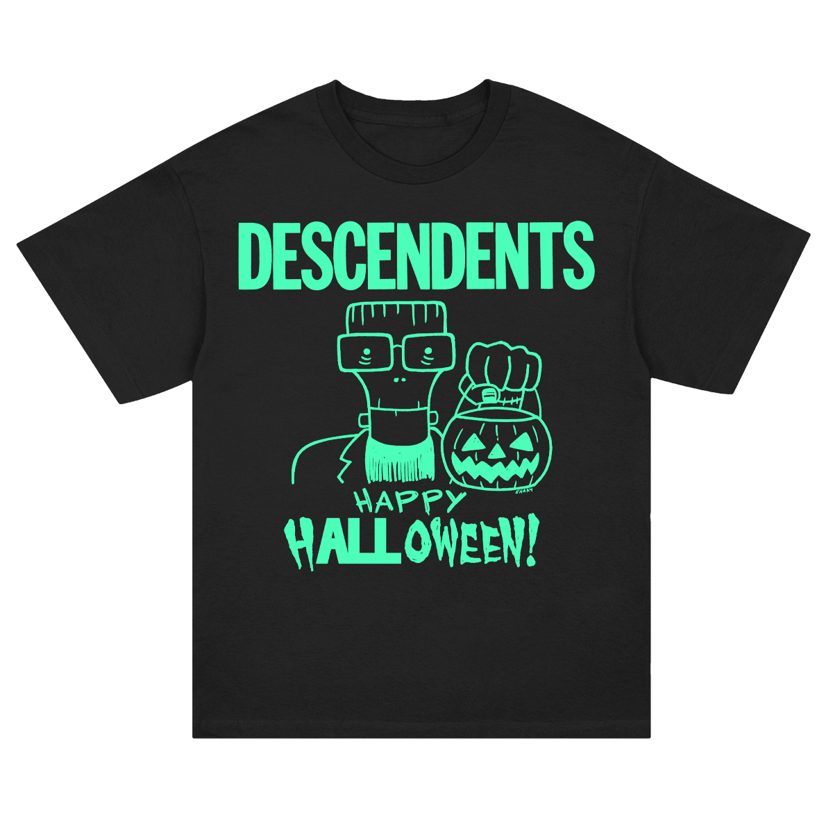 Happy Halloween Glow-In-The-Dark T-Shirt (Black)