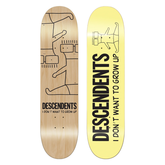 I Don’t Want To Grow Up Skateboard (Yellow)