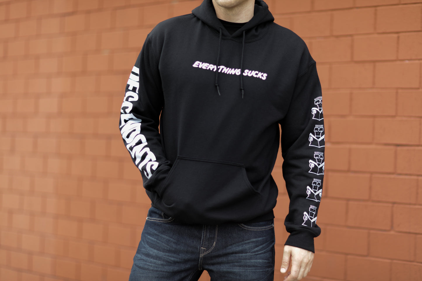 Everything Sucks Pullover Hoodie (Black)