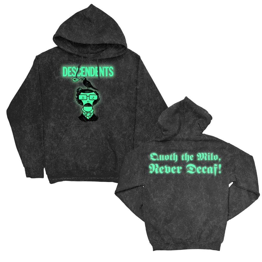 Quoth the Milo Glow In The Dark Pullover Hoodie (Mineral Wash)