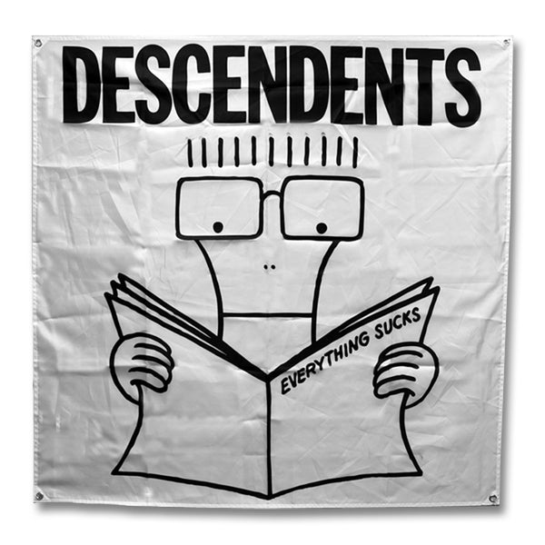 Everything Sucks Wall Flag (White) – Descendents Store