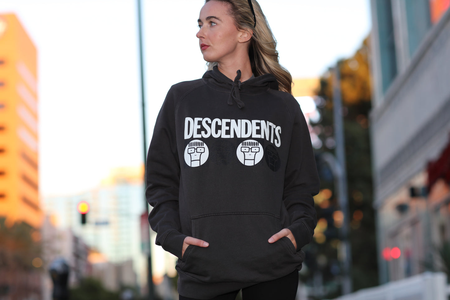 Milo Circles Pullover Hoodie (Faded Black)