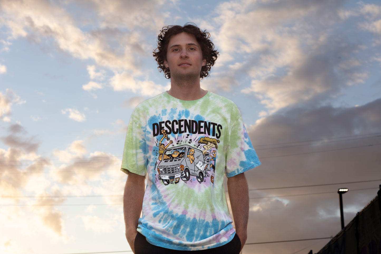 Van T-Shirt (Watercolor Spiral Dye)