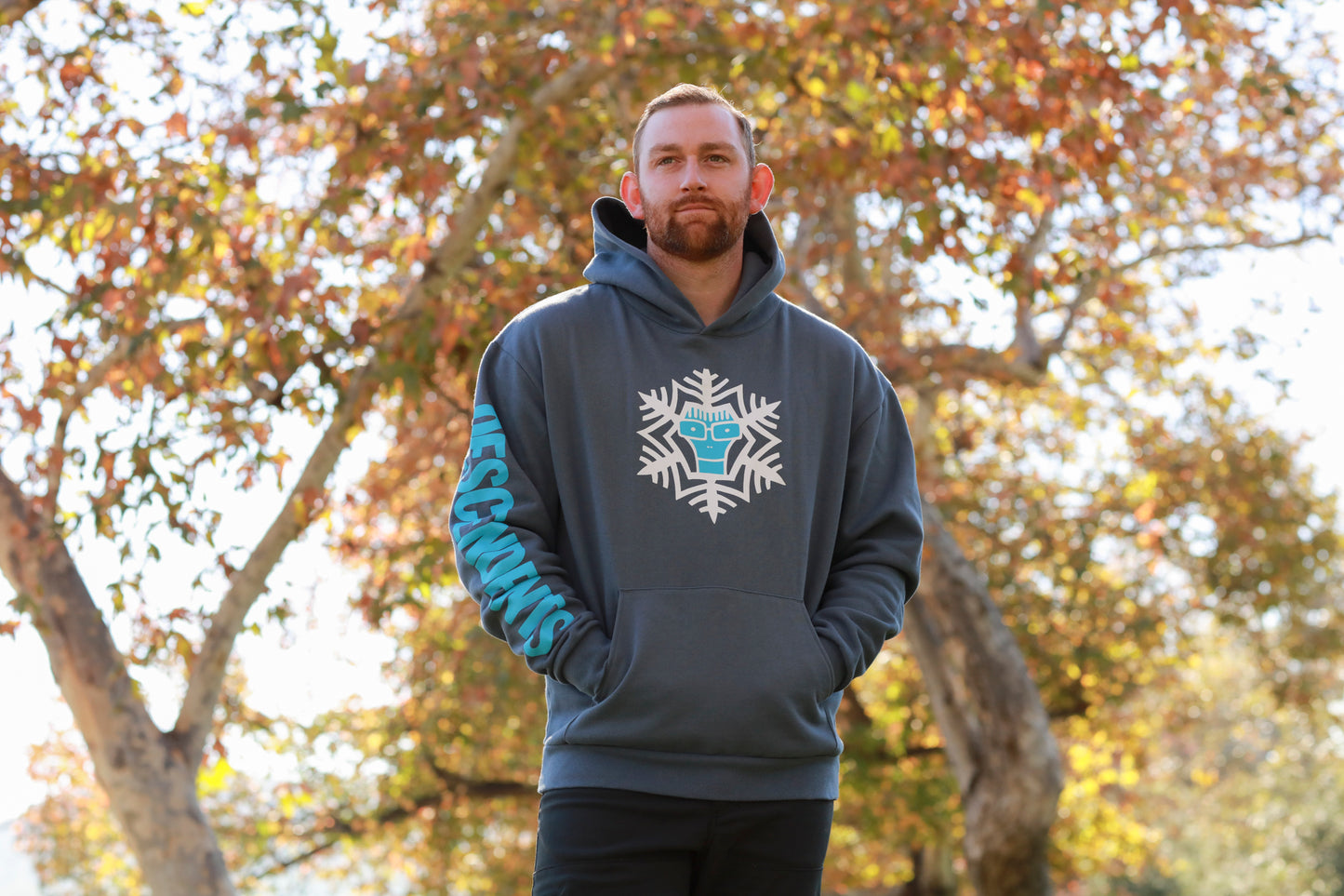 Milo Snowflake Pullover Hoodie (Storm Blue)