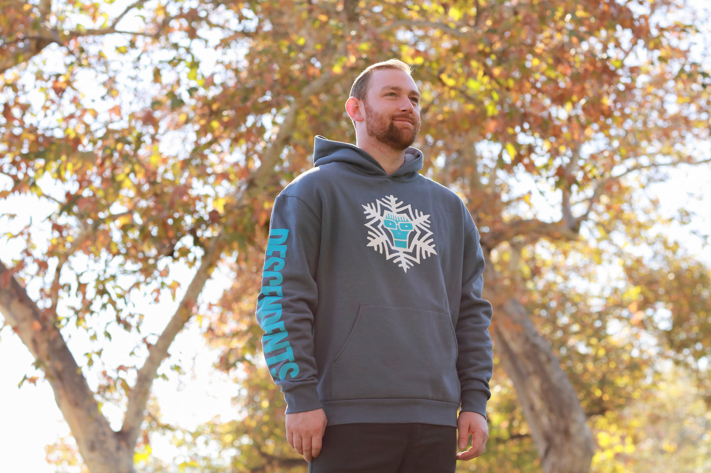 Milo Snowflake Pullover Hoodie (Storm Blue)