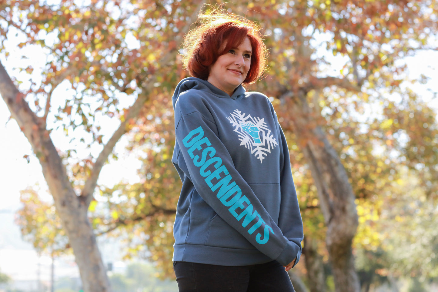 Milo Snowflake Pullover Hoodie (Storm Blue)