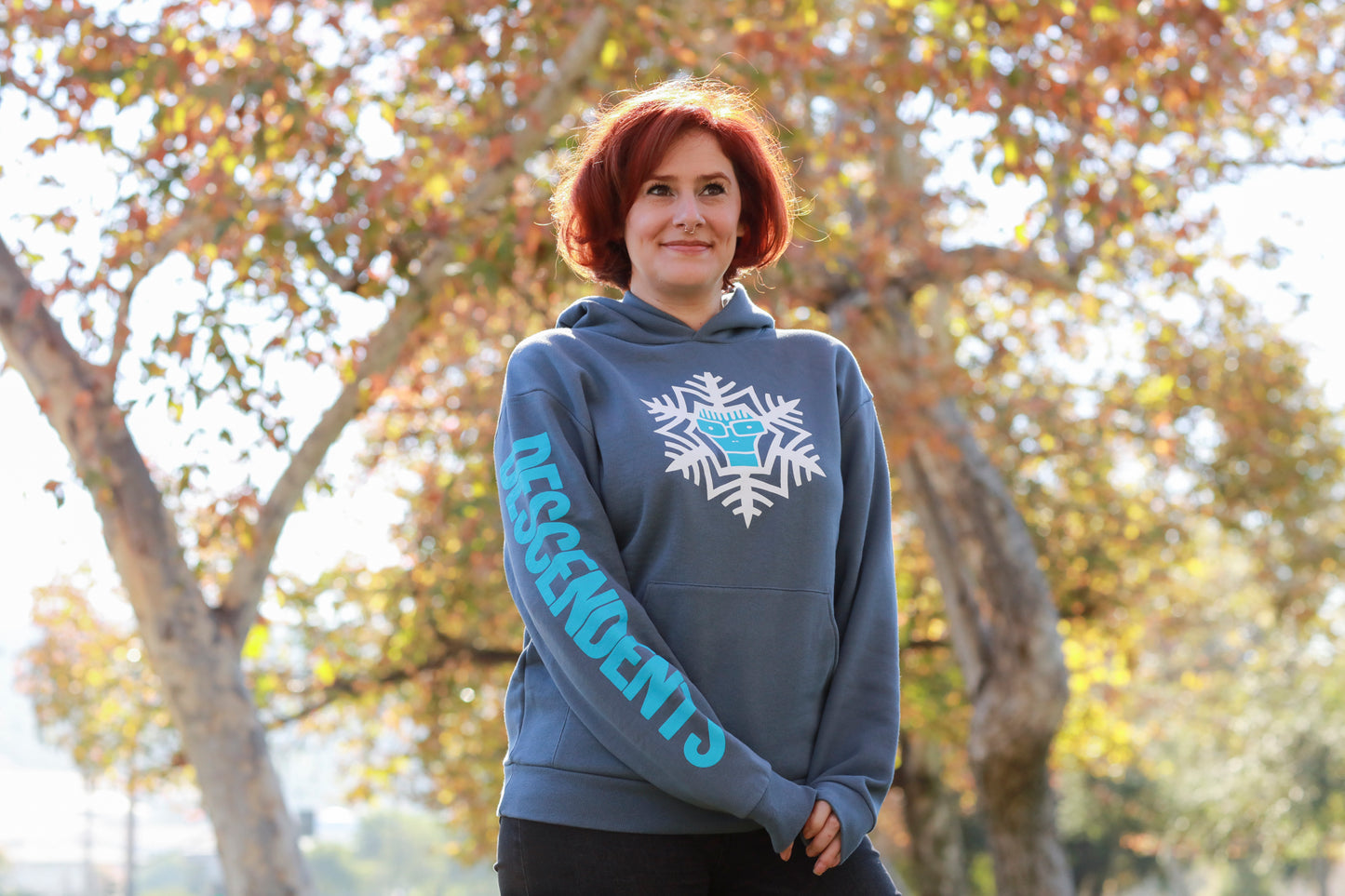 Milo Snowflake Pullover Hoodie (Storm Blue)