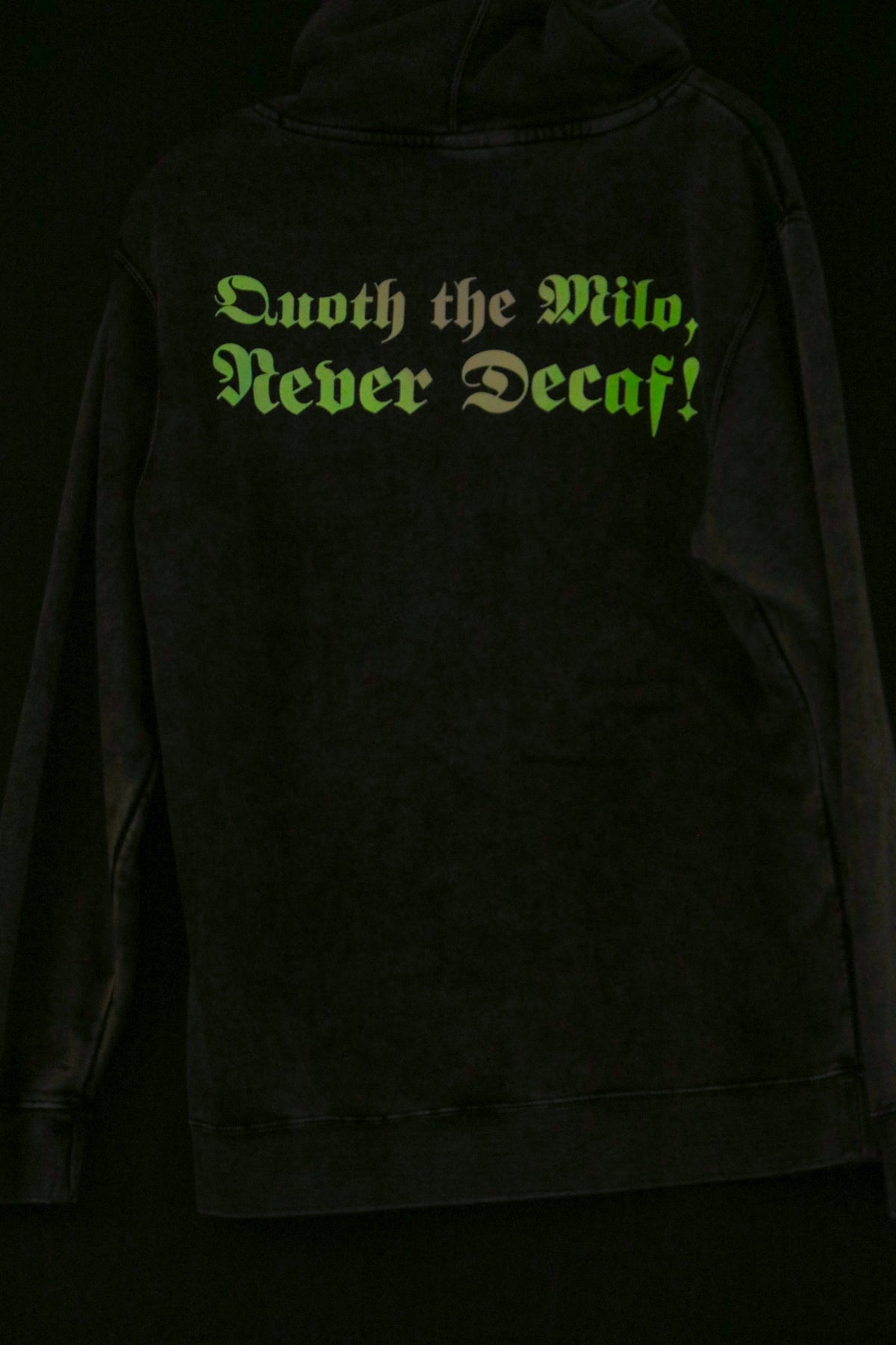 Quoth the Milo Glow In The Dark Pullover Hoodie (Mineral Wash)