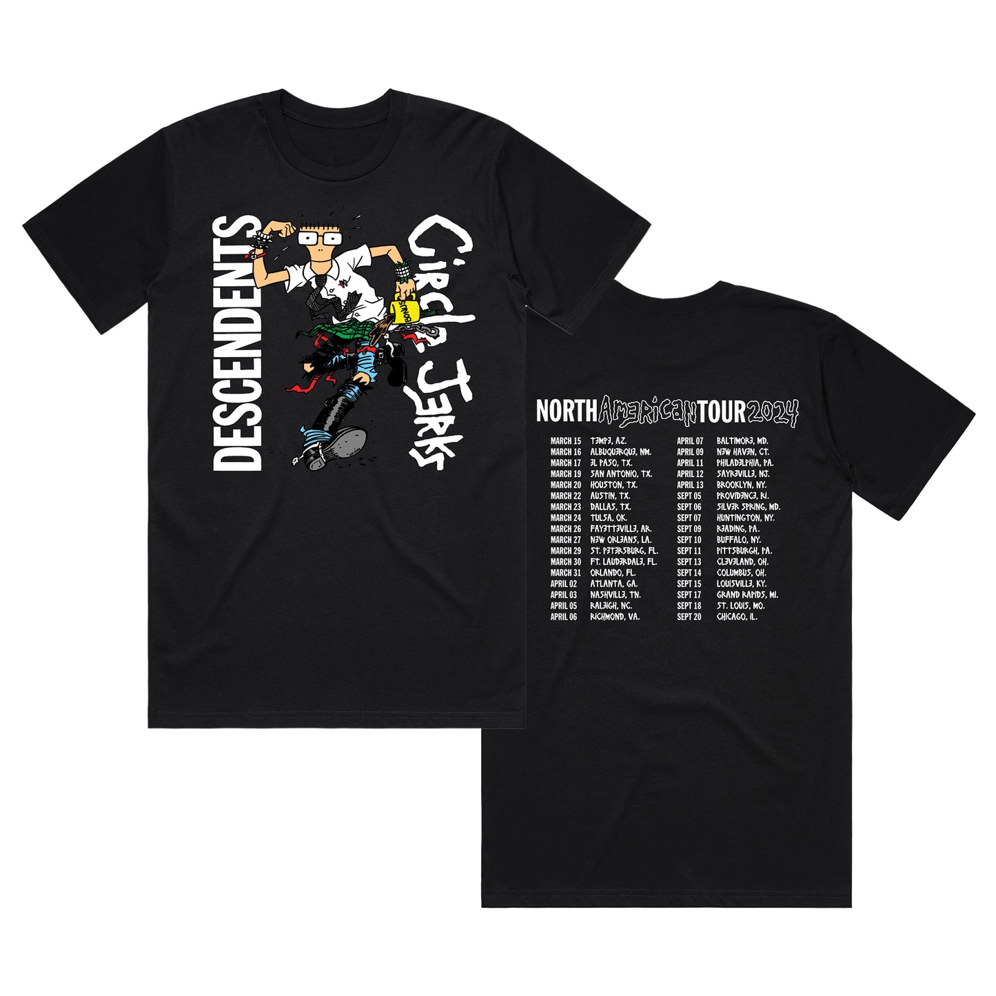 2024 Fall Tour T-Shirt (Black) + 2024 Fall Tour Silkscreened Poster Bundle