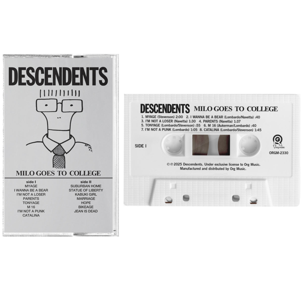 Milo Goes To College Cassette (White)
