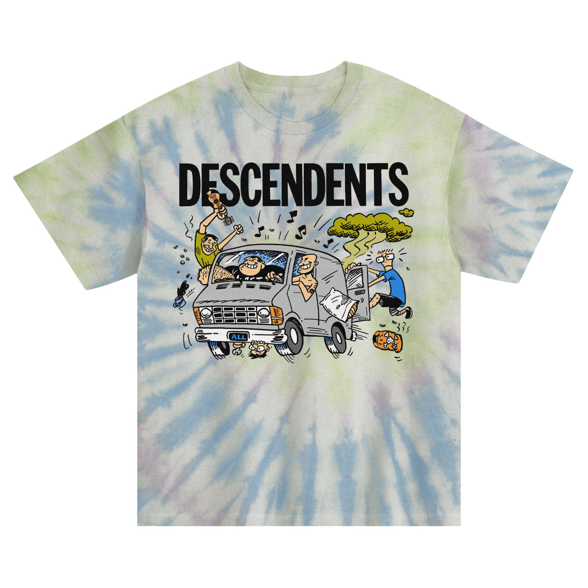 Van T-Shirt (Watercolor Spiral Dye)