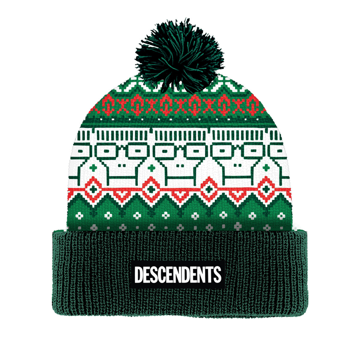 Milo Holiday Pom Beanie (Green)