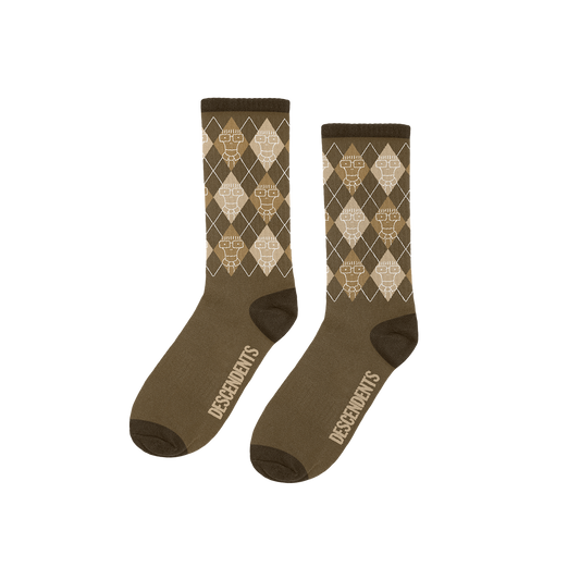 When I Get Old Argyle Socks (Coffee)