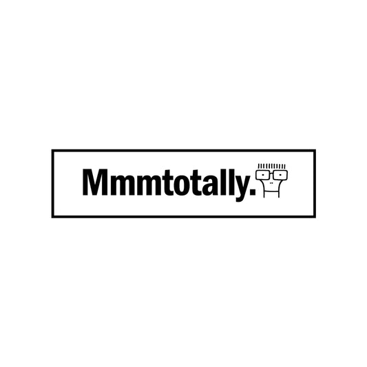 Mmmtotally Sticker (White)