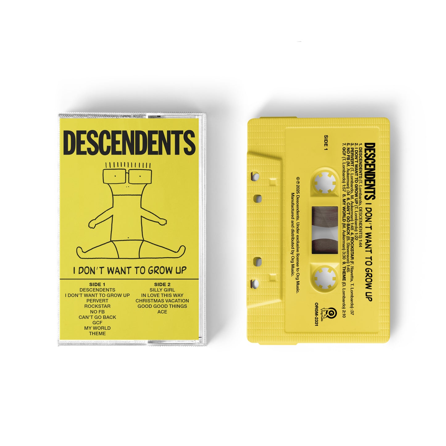I Don’t Want To Grow Up Cassette (Yellow)
