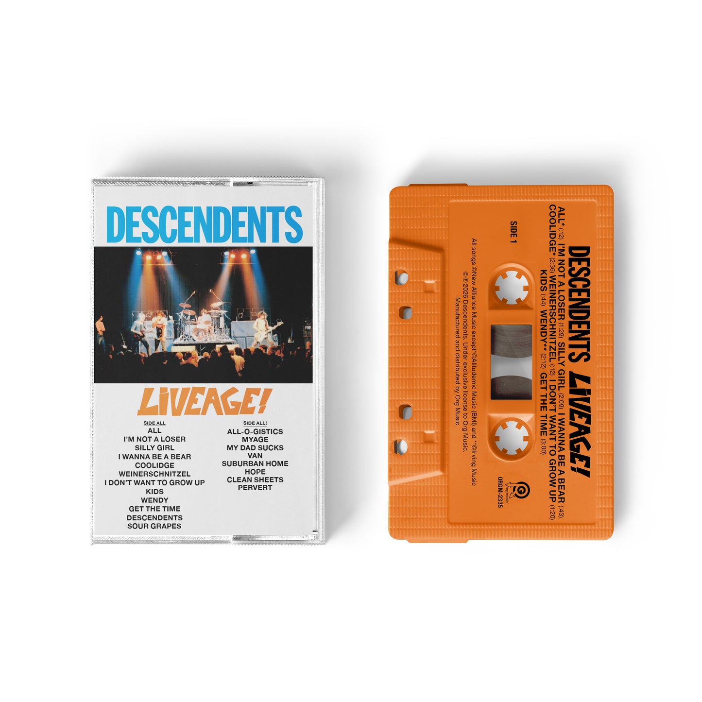 Descendents - Liveage! Cassette (Orange)