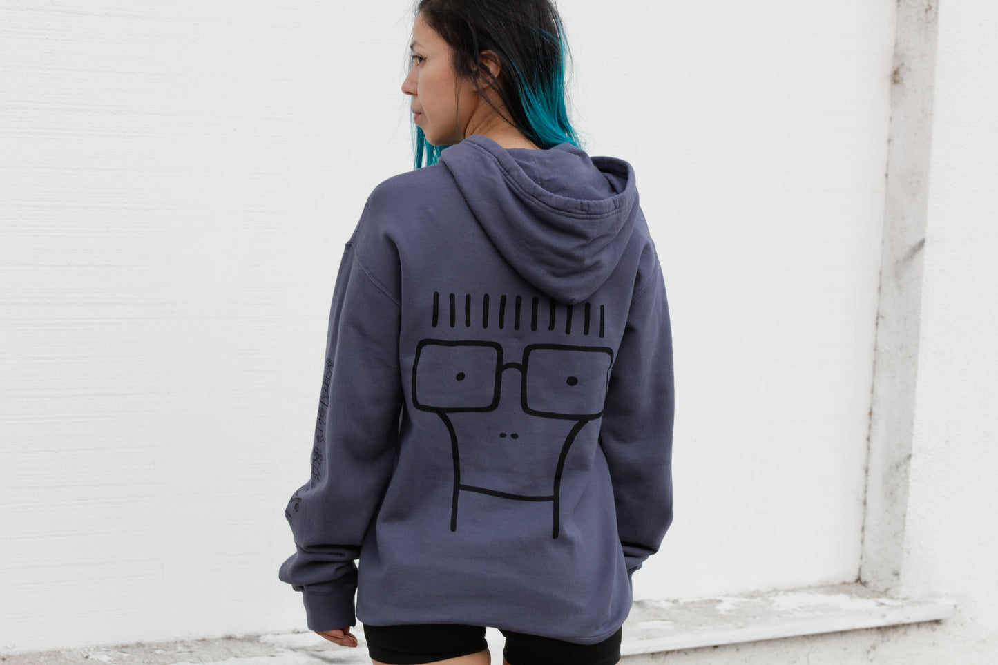 Milo Illustration Pullover Hoodie (Granite)